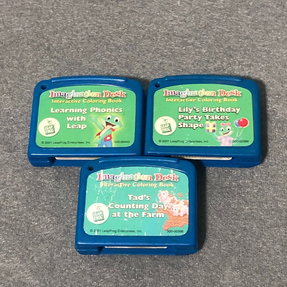 Leap Frog Imagination Desk Game Cartridges lot of 3